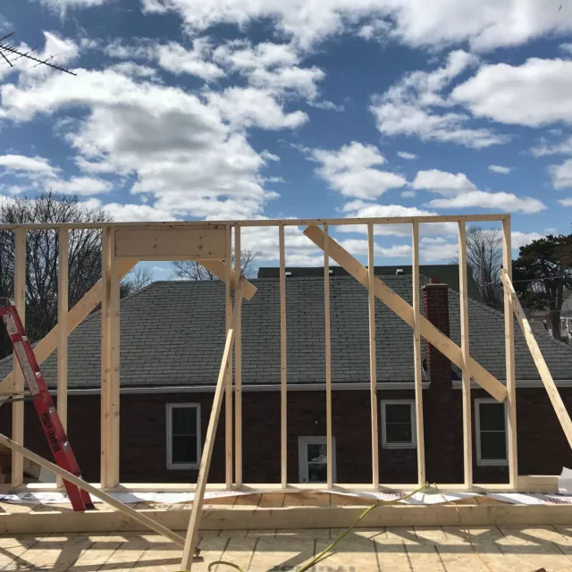 Framing home addition