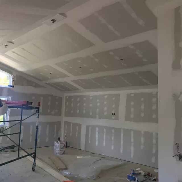 Cobourg 2nd story addition drywall job