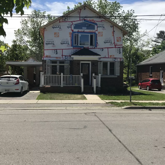 Exterior of home addition