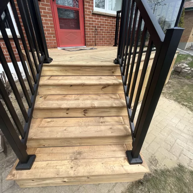 New deck stairs 2024